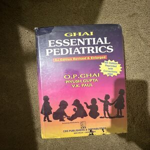 Essential Pediatrics (Hardcover) by O.P.Ghai 6th Edition‎ With Corrections 2005